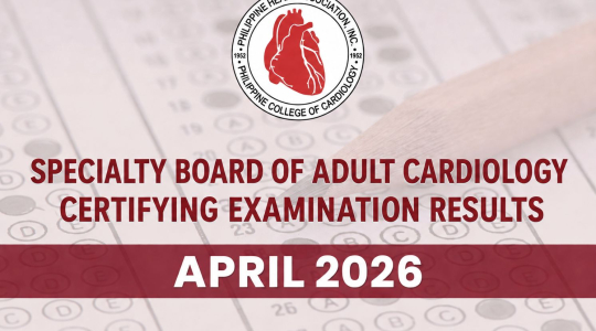 Specialty Board of Adult Cardiology Certifying Exam Results for 2026