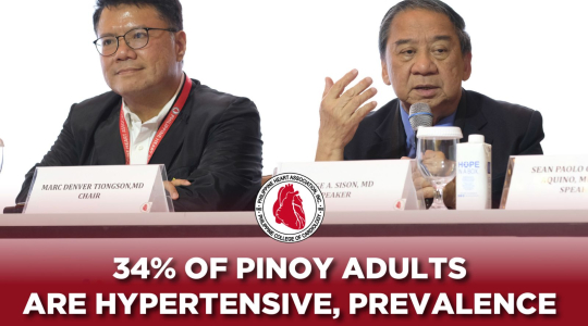 34% of Pinoy adults have hypertension, prevalence to double by 2040